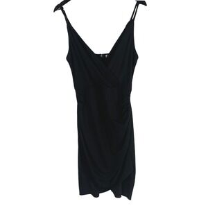 Grace Karin Women's Black‎ Sleeveless Draped V-Neck Cocktail Party Dress L NYE